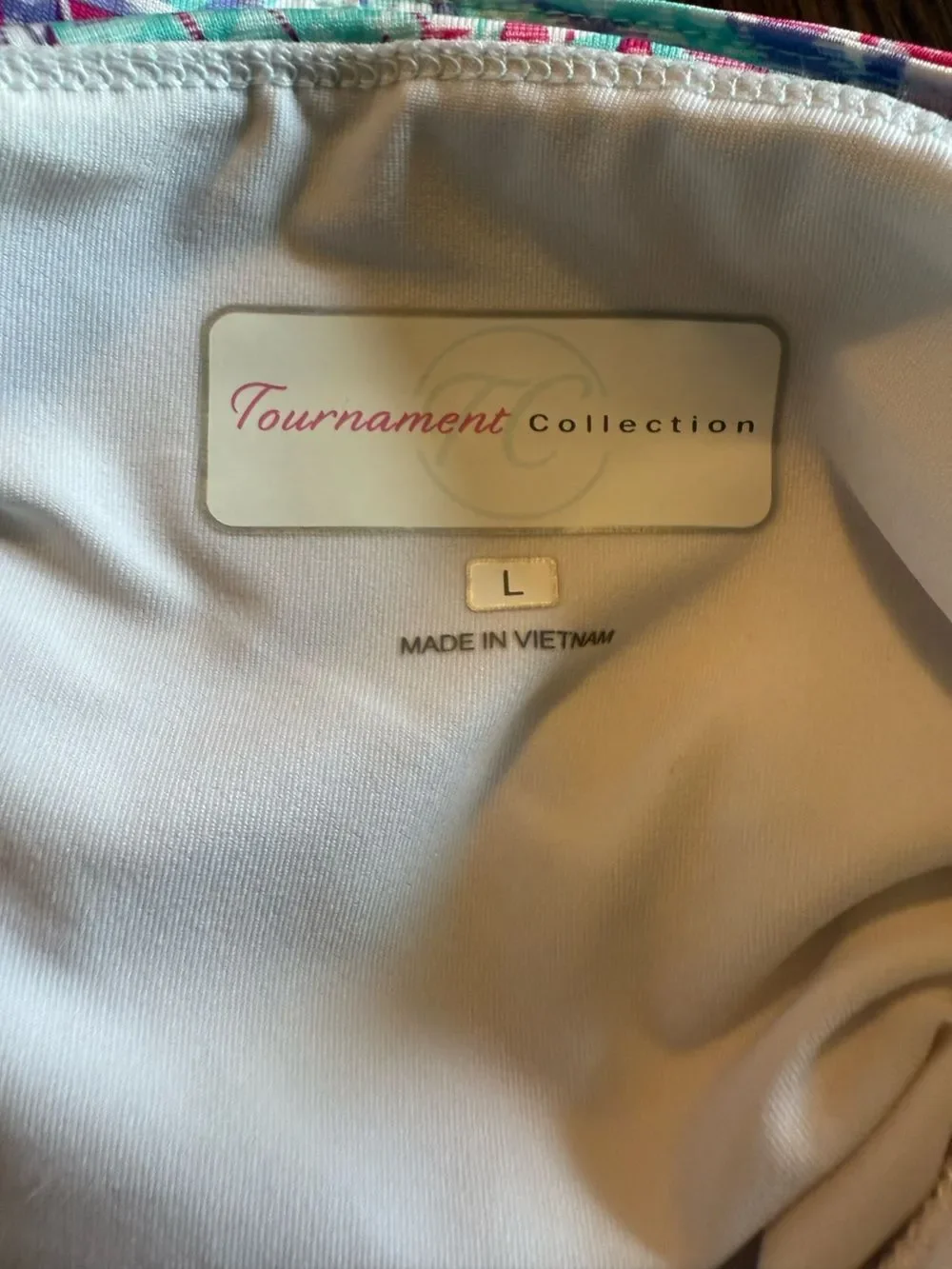 Tournament Collection Skort Womens Large Golf Tennis Pocket Athletic Print Skirt